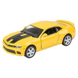 Rhode Island Novelty - Pull Back Die-Cast Metal Vehicle - 2014 CHEVY CAMARO (Yellow)(5 inch)