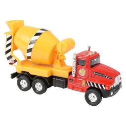 Rhode Island Novelty - Pull Back Die-Cast Metal Construction Vehicle - CEMENT MIXER TRUCK (5.25 in)