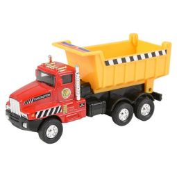 Rhode Island Novelty - Pull Back Die-Cast Metal Construction Vehicle - DUMP TRUCK (5.25 inch)