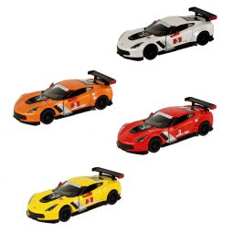 RI Novelty - Pull Back Die-Cast Metal - SET OF 4 2016 CORVETTE C7.R RACECARS (5 inch) 1:36 Scale