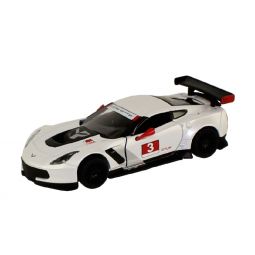 RI Novelty - Pull Back Die-Cast Metal - 2016 CORVETTE C7.R RACECAR (White)(5 inch) 1:36 Scale