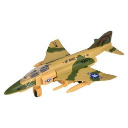 Rhode Island Novelty - Pull Back Die-Cast Vehicle - F-4 PHANTOM JET PLANE (Desert Camo)(8 inch)