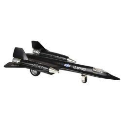 Rhode Island Novelty - Pull Back Die-Cast Vehicle - SR-71 BLACKBIRD JET PLANE (8 inch)