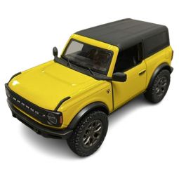 RI Novelty - Pull Back Die-Cast Metal Vehicle - 2022 FORD BRONCO [Yellow](5 inch)