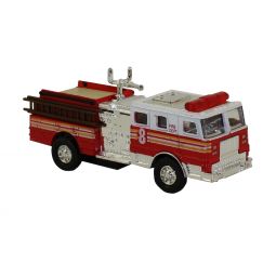Rhode Island Novelty - Pull Back Die-Cast Metal Vehicle - FIRE TRUCK (Hose on Top)(5.5 inch)