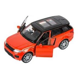 Rhode Island Novelty - Pull Back Die-Cast Metal Vehicle - RANGE ROVER SPORT (Orange)(5 inch)