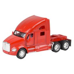 Rhode Island Novelty - Pull Back Die-Cast Vehicle - KENWORTH T700 TRUCK (Red)(5 inch)