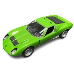 RI Novelty - Pull Back Die-Cast Metal Vehicle - 1971 LAMBORGHINI MIURA P400 SV [Green](5 inch)