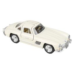 Rhode Island Novelty - Pull Back Die-Cast Metal Vehicle - 1954 MERCEDES BENZ 300SL (Beige)(5 inch)