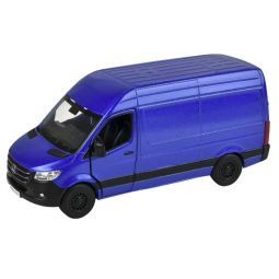 Rhode Island Novelty - Pull Back Die-Cast Metal Vehicle - MERCEDES-BENZ SPRINTER VAN (Blue)(5 inch)