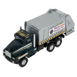 Rhode Island Novelty - Pull Back Die-Cast Metal Vehicle - SANITATION GARBAGE TRUCK (Green)(6 inch)