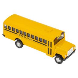 Rhode Island Novelty - Pull Back Die-Cast Metal Vehicle - SCHOOL BUS (5 inch)