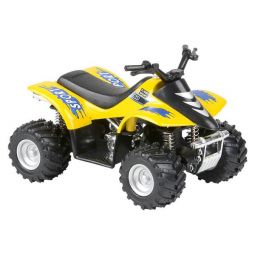 Rhode Island Novelty - Pull Back Die-Cast Vehicle - SMART ATV QUAD (Yellow)(3.75 inch)