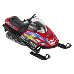 Rhode Island Novelty - Pull Back Die-Cast Vehicle - TURBO SNOWMOBILE (Red)(5 inch)