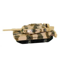 RI Novelty - Pull Back Die-Cast Metal Vehicle - TANK (Tan Camo - 10SFOR)(4.5 inch)