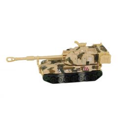 RI Novelty - Pull Back Die-Cast Metal Vehicle - TANK (Tan Camo - 11SFOR)(4.5 inch)