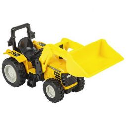 Rhode Island Novelty - Pull Back Die-Cast Metal Vehicle - SCOOP TRACTOR (Yellow - 6 inch)