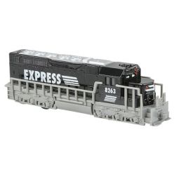 Rhode Island Novelty - Pull Back Die-Cast Vehicle - FREIGHT TRAIN [Express] (Black - 7 inch)