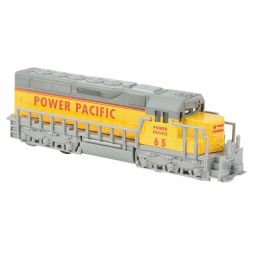 Rhode Island Novelty - Pull Back Die-Cast Vehicle - FREIGHT TRAIN [Power Pacific] (Yellow - 7 inch)