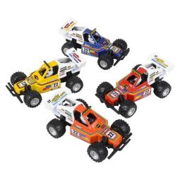 Rhode Island Novelty - Pull Back Die-Cast Metal Vehicles - SET OF 4 TURBO BUGGYS (5 inch)