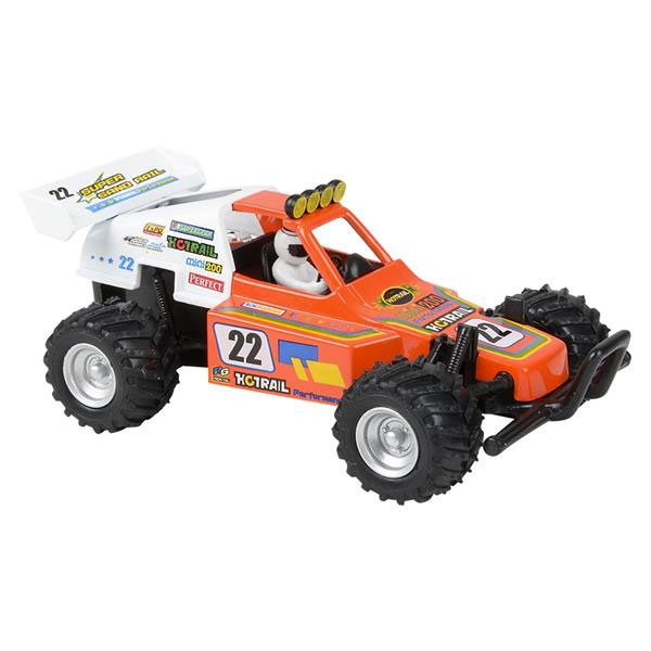 Rhode Island Novelty - Pull Back Die-Cast Metal Vehicle - TURBO BUGGY (Orange)(5 inch)