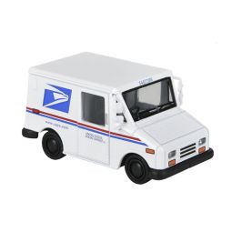 Rhode Island Novelty - Pull Back Die-Cast Metal Vehicle - MINI USPS POSTAL CARRIER TRUCK (2.5 inch)