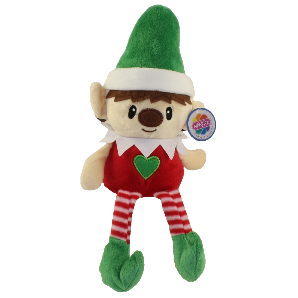 Generic Value Plush - GIRL HOLIDAY ELF (Green Hat & Heart on Chest)(9 inch)
