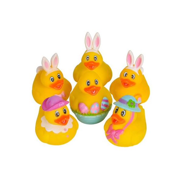 Rhode Island Novelty - Rubber Ducks - EASTER DUCKIES (Set of 6 Styles)