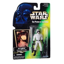 Star Wars - Power of the Force Action Figure - AT-ST DRIVER (Green HOLO Card)(3.75 inch)