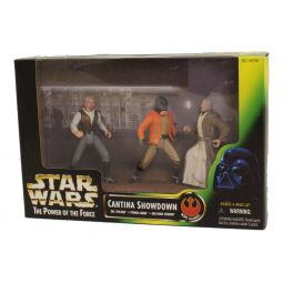 Star Wars - Power of the Force Action Figure 3-Pack Set - CANTINA SHOWDOWN (Obi-Wan, Ponda +1)