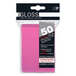 Trading Card Supplies - Ultra Pro DECK PROTECTORS - BRIGHT PINK (50 pack - Standard Size)