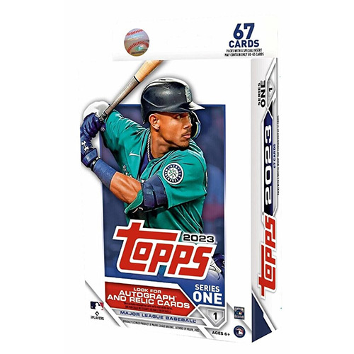 Topps Major League Baseball (MLB) Trading Cards - 2023 Series One - HANGER PACK (67 Cards)
