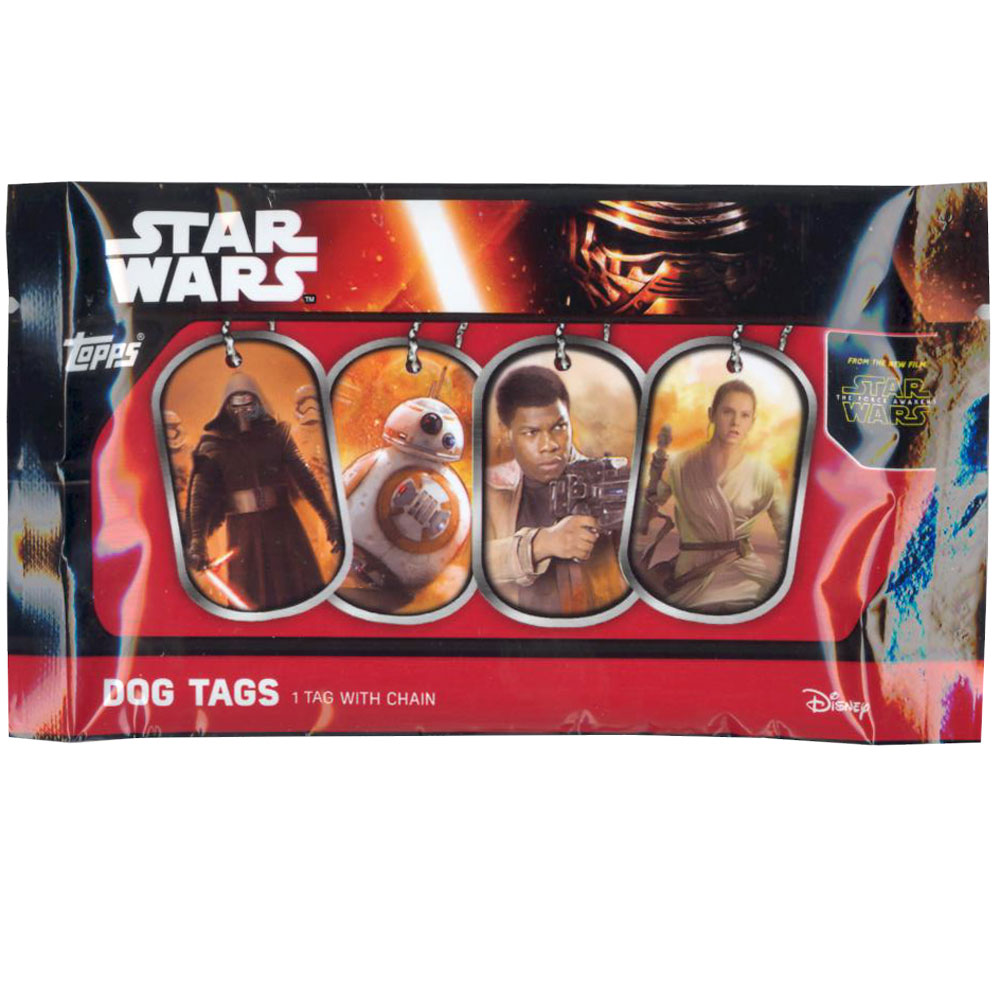 Topps - Star Wars: The Force Awakens - Dog Tags - PACK: BBToyStore.com - Toys, Plush, Trading ...