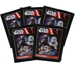 Topps Collectible Stickers - Star Wars The Force Awakens Series 1 - 5 Pack Lot