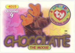 TY Beanie Babies BBOC Card - Series 1 Original 9 (SILVER) - CHOCOLATE (#833/884) TY Beanie Babies BBOC Card - Series 1 Original 9 (SILVER) - CHOCOLATE (#833/884)