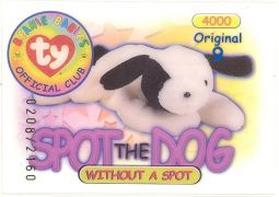 TY Beanie Babies BBOC Card - Series 1 Original 9 (BLUE) - SPOT (#/2160)