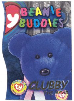 TY Beanie Babies BBOC Card - Clubby Edition - Beanie/Buddy Right - CLUBBY (Gold)