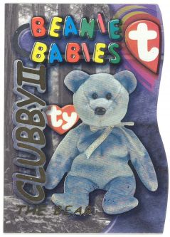 TY Beanie Babies BBOC Card - Clubby Edition - Beanie/Buddy Left - CLUBBY II (Gold)