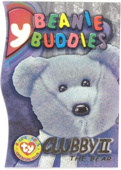 TY Beanie Babies BBOC Card - Clubby Edition - Beanie/Buddy Right - CLUBBY II (Gold)