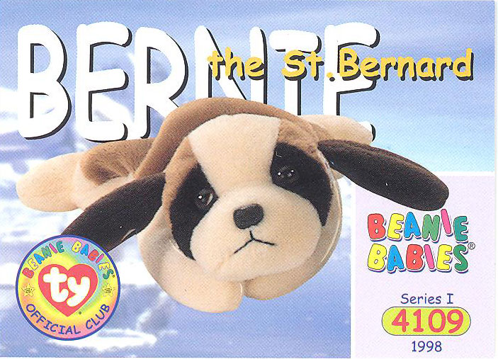 Series 2 Common NM/Mint BUTCH the Dog TY Beanie Babies BBOC Card