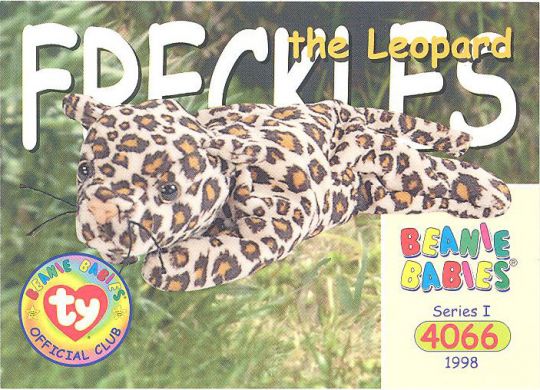 Ty Beanie Babies 90231 Classic Freckles the Cheetah Buddy