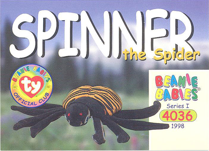 Ty Beanie Baby Spinner The Spider 1996 5th Generation for sale online