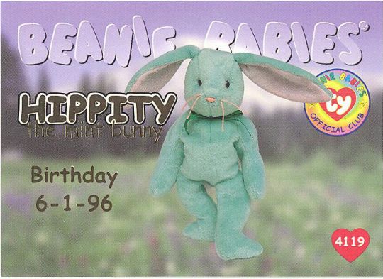 hippity beanie baby value