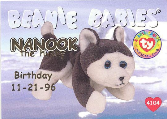 beanie baby cards value