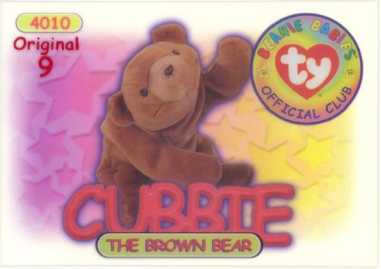 cubbie beanie baby