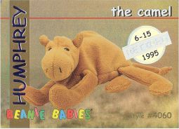 TY Beanie Babies BBOC Card - Series 1 Retired (SILVER) - HUMPHREY the Camel