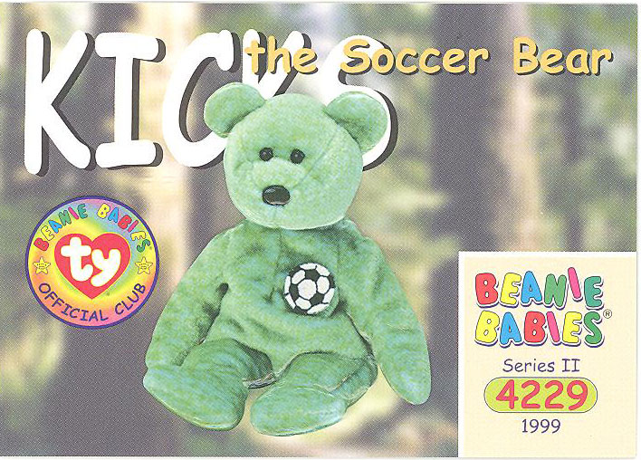 Details about   Kicks Bear 5th Generation 1999 Retired Beanie Baby Collectible Soccer Gifts 