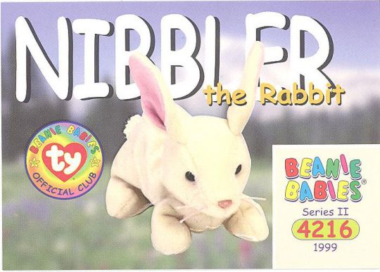 Nibbly The Rabbit Ty Beanie Baby RARE 4 Errors Tags and Tag Protector May 7 1998 for sale online 