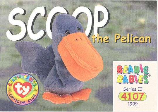 Ty 4107 Beanie Babies Scoop the Pelican for sale online 