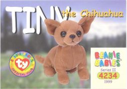 TY Beanie Babies BBOC Card - Series 2 Common - TINY the Chihuahua